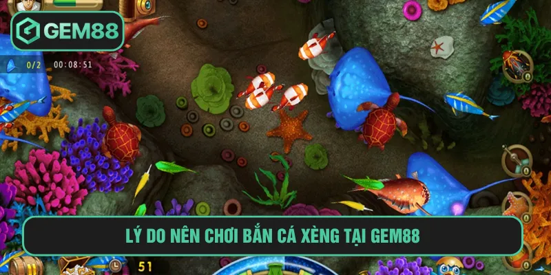 Bắn Cá Xèng GEM88 Đổi Thưởng Tỷ Lệ Ăn Cao Nhất Hiện Nay Gem88 đem đến sân chơi bắn cá tỷ lệ thưởng cao