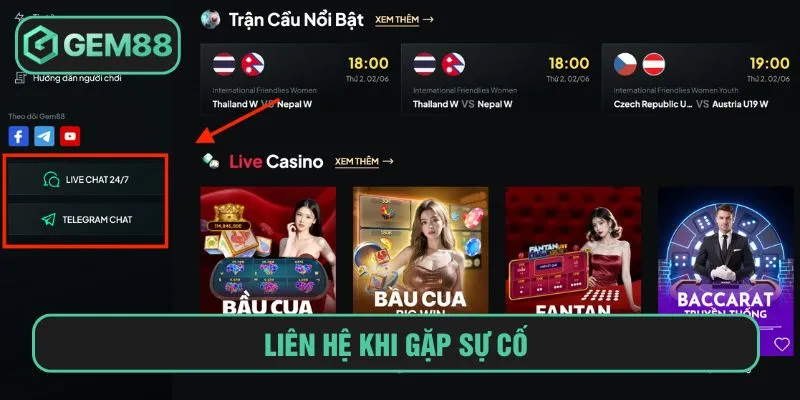 Hướng Dẫn Đăng Ký Gem88 Với Các Bước Chi Tiết Cho Newbie Liên hệ khi gặp sự cố