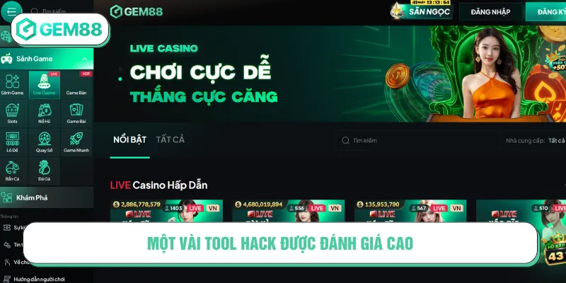 Tool hack Gem88 đa dạng cho nhiều game cụ thể